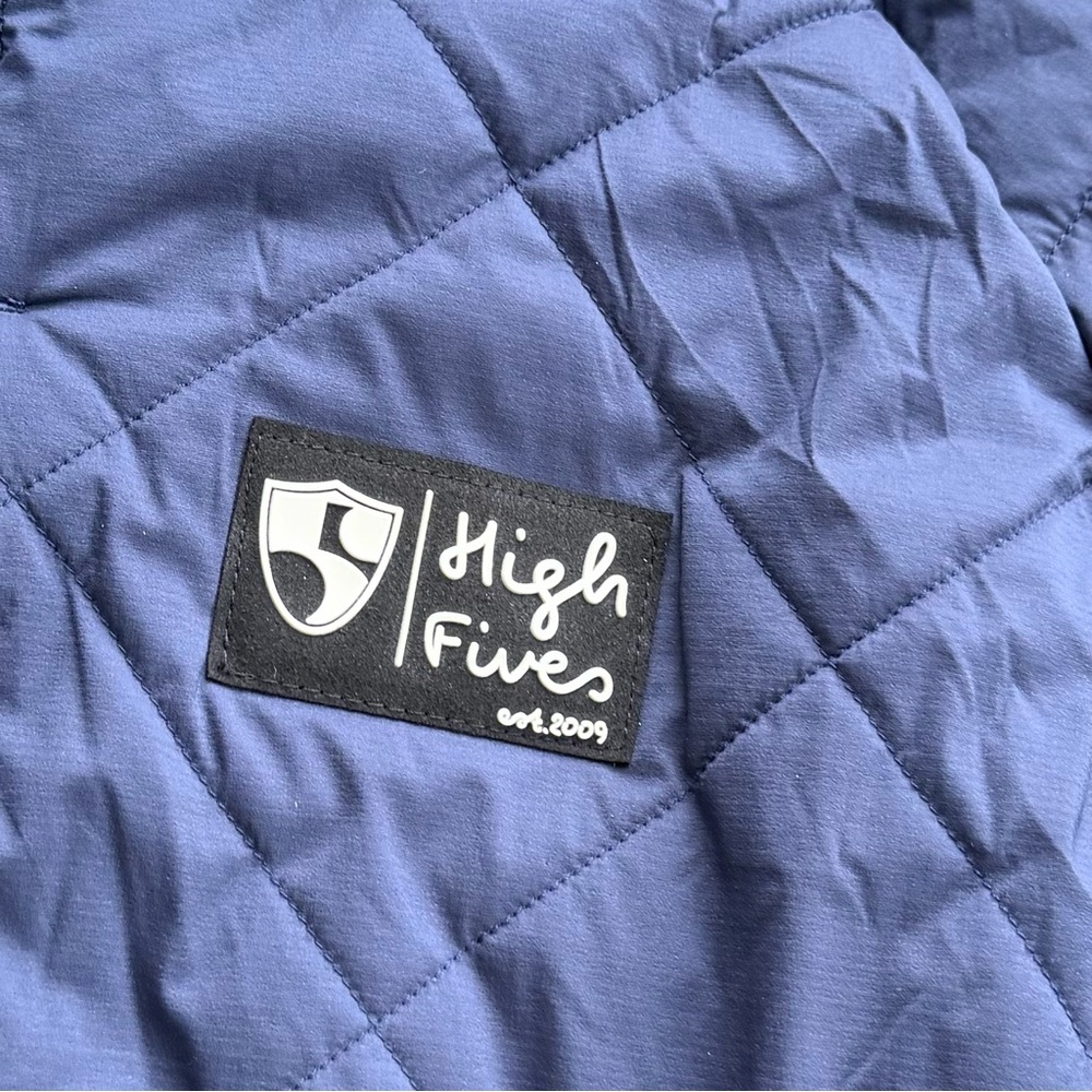 Flylow Quilted Parka Jacket Men Size XL High Fives Blue Outdoor Puffer - Picture 3 of 10